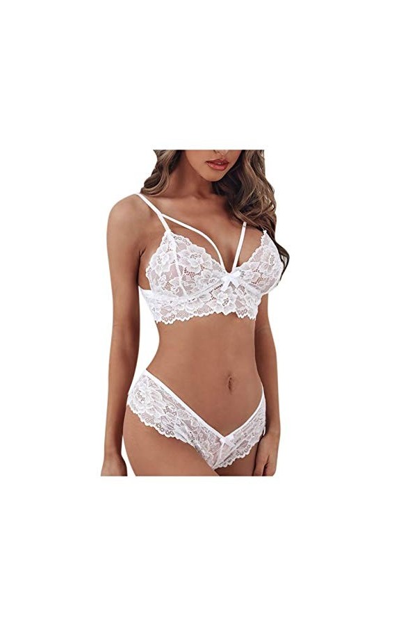 Ensemble Lingerie Femme 2 Pieces Sexy De Push-Up De Dentelle sous-Vêtements De Seduction Dentelle Soutien-Gorge Et Culotte Ba
