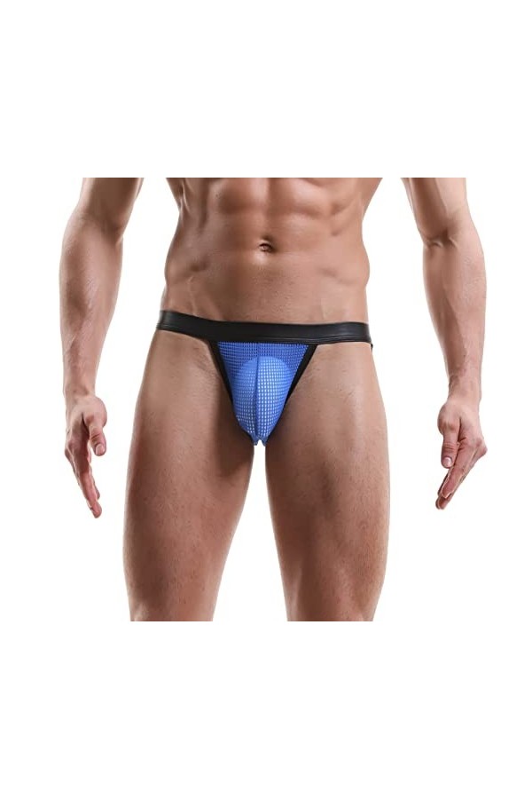 Gefomuofe Slip érotique pour homme - Taille basse - Avec teneur en stretch - Personnalisé - Respirant - Confortable - Sissy -