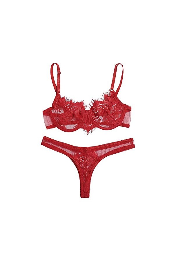 Lingerie Femme Sexy Ensemble Homme Sexy Hot y23k Point Ring Lingerie avec sous-vêtements en Acier Trois Dentelles Sexy Pyjama