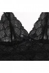 Générique sous-Vêtements Sexy pour Femmes Sleepwear Sets Polyester Dentelle Femme Quotidienne Black-C, XL 