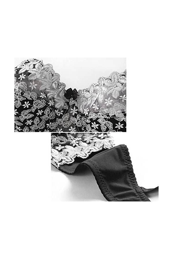 HANXIULIN Soutien-gorge pour femme sans bonnets souples Bustier Fit avant Fermeture solide Sans armatures Sous-vêtements Femm