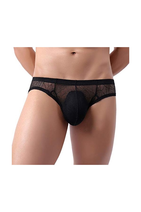 Lingerie Femme Sexy Ensemble Homme Sexy Hot y27k Hommes sous-vêtements Sexy Thong Slips Dentelles Culottes A Lingerie Black,