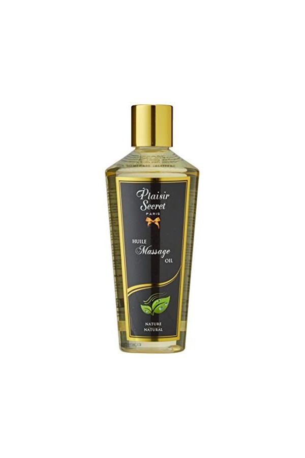 Plaisirs Secrets Huile de Massage Sèche Sensuelle 100% Végétale Fraise 250 ml
