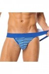 Lingerie Homme Sexy Hot Underwears Cotton Bulge PouchIndoor Male Chemises De Nuit en Flanelle pour Hommes Longues Blue, M 