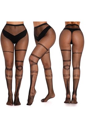 Generisch Jarretelles Bas Jarretière Dentelle Femmes Bas pour Hauteurs de Cuisse Linge Élégant Hommes Chaussettes de Sport 43