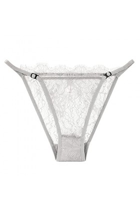 Culotte Femme Tanga String en Coton Slips Shorty Culotte en Dentelle pour Femme réglable à Fines Bretelles Transparent Sexy C
