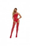 POLUEREIS Sexy Femme Coquine éRotique Tenue Sexy Femme sous-VêTements Nouveau RéSille Licou Sexy Moulants Une PièCe Lingerie 
