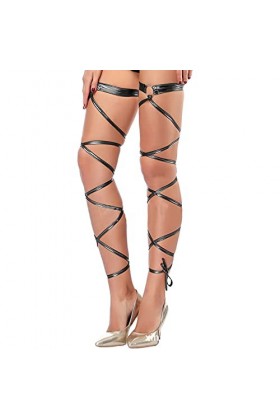 Lingerie Femme Sexy Ensemble Homme Sexy Hot y.2k Jambe Longue Ceinture Cravate sous-vêtements Ceinture Glissante Sexy Imitati