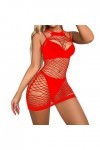 2023 New y2*k Style Lingerie Pyjama Transparent Femme sous-Vêtements Mesh Bodystockings Robe Sexy Pyjama sous-Vêtements Linge