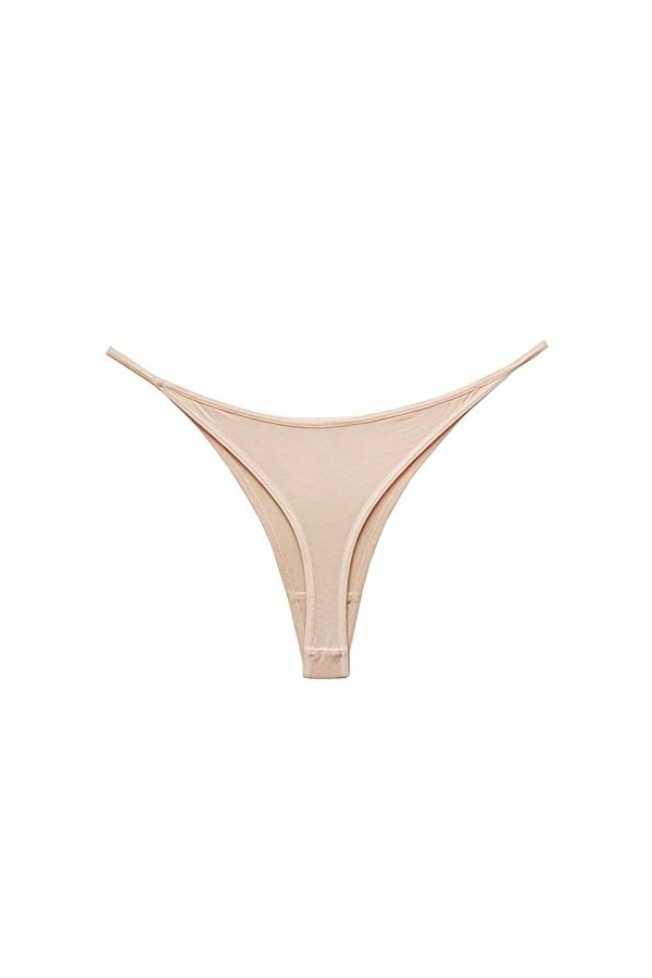ADMAY 2023 New y2.k Style Lingerie Strings sans Soudure pour Femmes sous-vêtements Lady Basse Taille Thong Tangas Solid Color