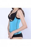 Shaper Vest Minceur Fermeture éclair à la Taille dresseur Sweat Sauna Femmes Corps Lingeries Grandes Tailles Blue, M 