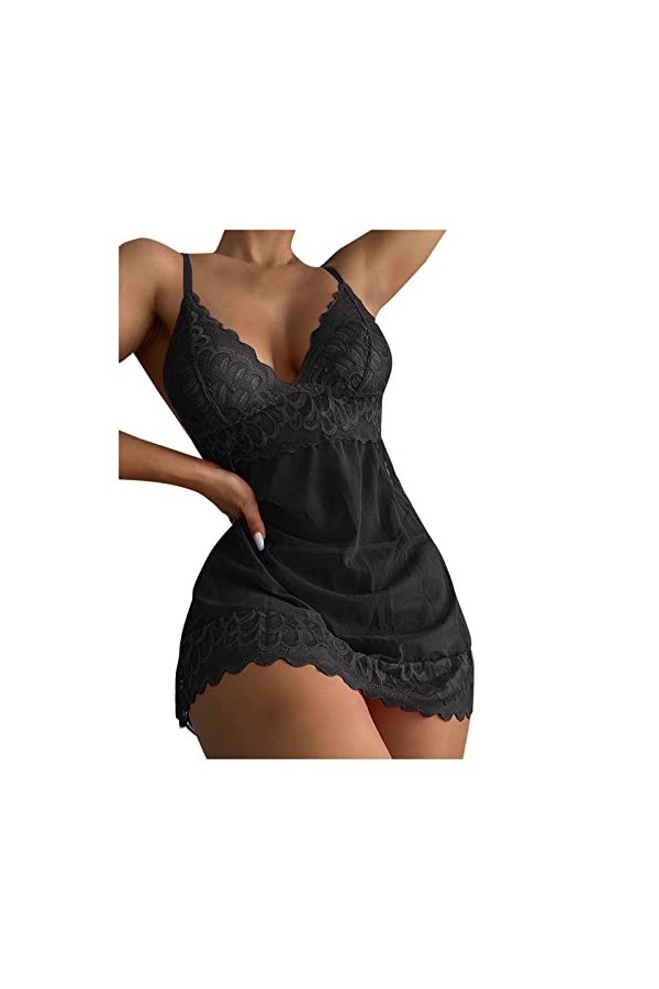 Lingerie Erothique Sexy Sensuelle Body Nuisette Sexy Coquine Erothique Ensemble See Through Nuit Teddy Mini Robe Erotisme Che