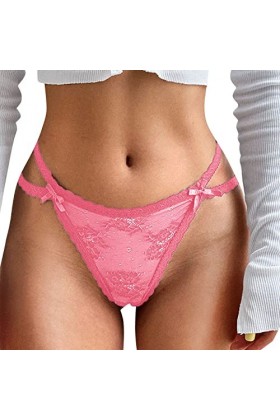 PANPANY Culottes pour Femme Multicolore Sexy Taille Basse String Culotte sans Couture Femme Dentelle Soutien-Gorge Multipack 