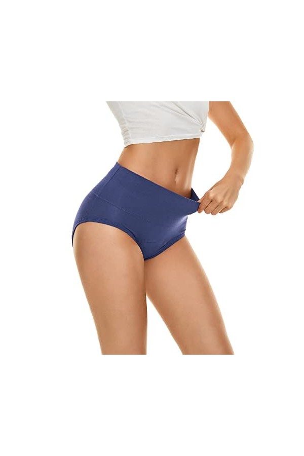 Culotte Femme sans Couture Stringthong Couleur Unie Physiologiques Culotte Légère Boxer Pur Coton Creux Slips Leakproof Chic 