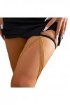 Ranuw Chaîne Cuisse Simple À Plusieurs Couches Chaîne Jambe Élastique Antidérapante Accessoires Jambe Boîte Nuit Bord Mer Dé