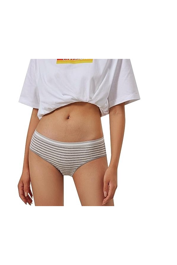 Pianshanzi Strings & Tangas pour femme Sous-vêtements avec jambes Culottes pour femme Sous-vêtements Pantys Femme Coton Sans 