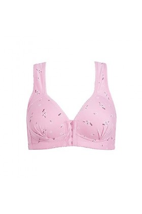 Soutien-Gorge sous-vêtements sous-vêtements One Piece Wire Soutien-Gorge pour Femmes Menstruelle Abondant Dentelle Pink, XXL