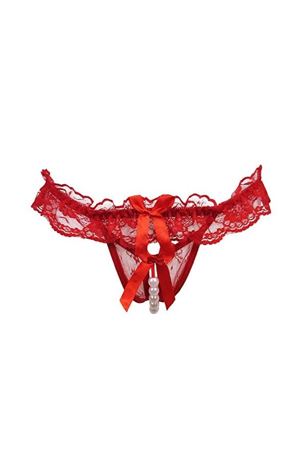 Ncenglings Sexy Lingerie Coquine Culotte Perles String Dentelle Femmes sous-vêtements Lingerie intimes Lingerie Mousseline R