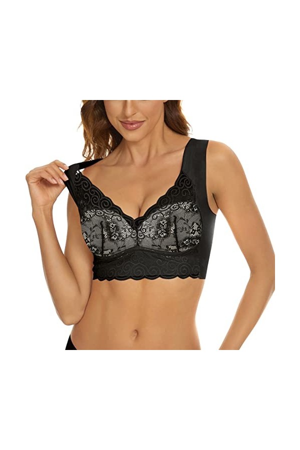 Soutien-gorge push-up rembourré pour femme - Sous-vêtement sexy confortable au quotidien - Soutien-gorge classique dos nu - B