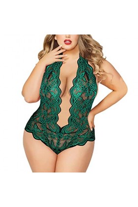 Lingerie Femme Sexy Ensemble Homme Sexy Hot y21k Ensemble de Lingerie Grande Taille pour Femme Sexy Halter Choker Soutien-Gor