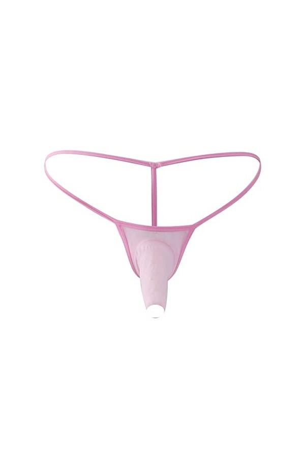 String Homme Sexy Hot Dentelle Slips Boxer Hommes Simple Grenadine Personnalité Mode Casual Sexy Mini String Bouche Ouverte S