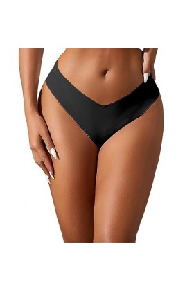 Pianshanzi Strings & Tangas pour femme String sexy érotique avec élastique sans coutures Sous-vêtements V doux pour femme Eff
