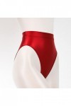 Lingerie Femme Sexy Ensemble Homme Sexy Hot y21k Culotte Taille Haute Transparente et Sexy et Lisse Body Rouge Gorge Red, XL