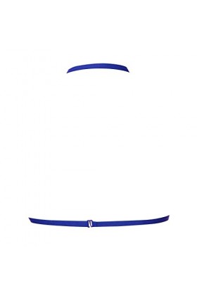 Harnais élastique tendance - Chaîne de corps - Noir - Sexy - Bretelles de soutien-gorge sexy, bleu, taille unique