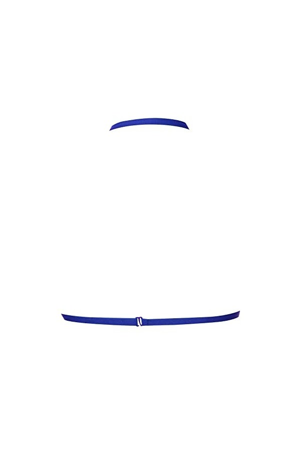 Harnais élastique tendance - Chaîne de corps - Noir - Sexy - Bretelles de soutien-gorge sexy, bleu, taille unique