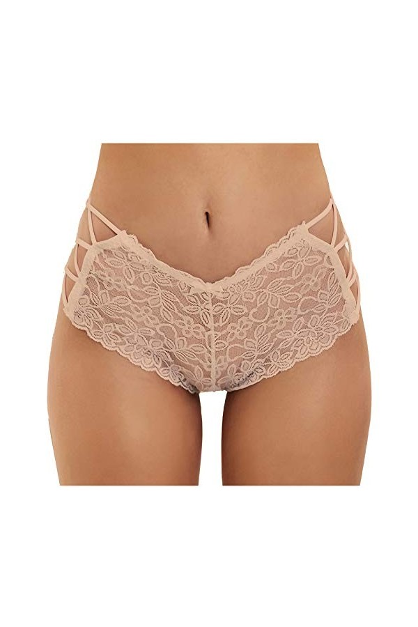 Générique Taille Haute Dentelle sous-vêtements Plus Culottes pour Femmes Sexy Thong Dentelle Taille Sexy Body String pour Be
