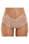 Générique Taille Haute Dentelle sous-vêtements Plus Culottes pour Femmes Sexy Thong Dentelle Taille Sexy Body String pour Be