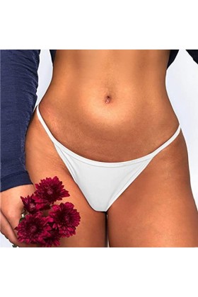 Dasongff String Femme Sexy Chic Dentelle Thongs Sexy Hot Chaude Nu Tangas Érotique Ouverte Culotte Triangle Taille Basse Slip