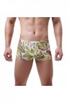 CreoQIJI Sous-vêtements Ouvert Entrejambe Homme Mode Caleçon Hawaii Sexy Ride Up Briefs Sous-vêtements Pantalon Homme Sexy So
