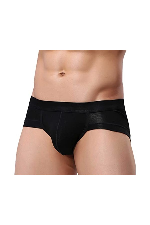 CUTeFiorino Skin Sous-vêtements pour homme - Couleur unie - Sous-vêtements en forme de U - Taille basse - Sous-vêtements pour