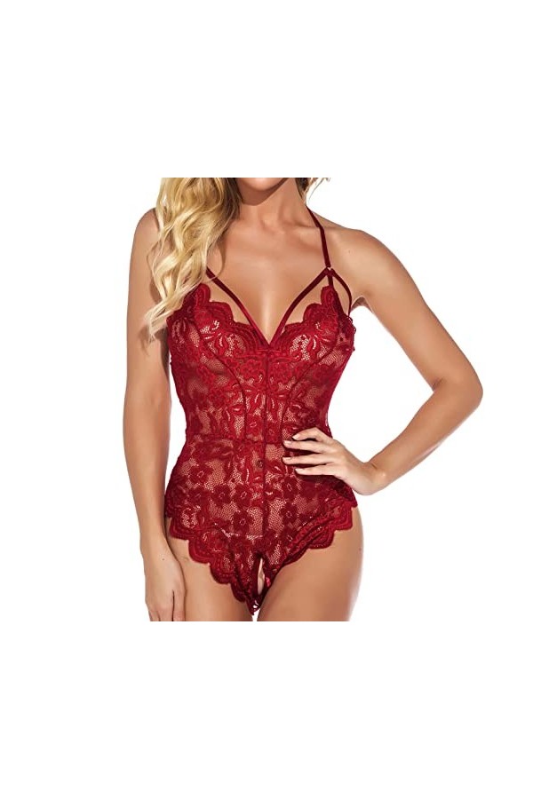 Lingerie Femme Sexy Ensemble Homme Sexy Hot y28.k Mode Femme 1 Pièces Lingerie Roleplay Lingerie Sexy Femmes Costumes Rouge P