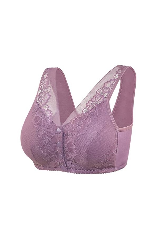 Lingerie Femme Sexy Ensemble Homme Sexy Hot y*2*k sous-vêtement à Boucle Avant Pas de Soutien-Gorge à Anneau en Acier Couvert