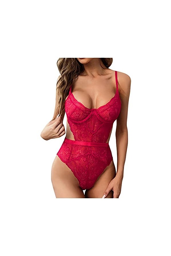 Lingerie+Femme+Nuisette Sexy Babydoll Sensuelle Push Up sous Vêtements Sexy Hot Clubwear Harness Erothique Ensemble Erotisme 