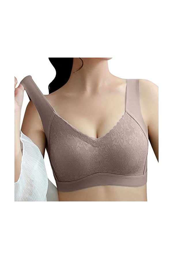 Lingerie Femme Sexy Ensemble Homme Sexy Hot y20.k Soutien-Gorge en Dentelle et Beau Dos froncé et sans Couture pour Femmes, S