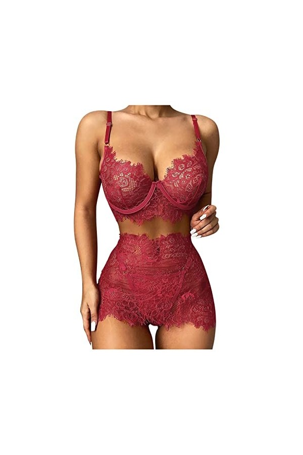 Ensemble Lingerie Feminine Sexy Sexy Erothique Ensemble Sexy Hot Harness Babydoll Sissy Érotique Mini Short Valentin Lingerie