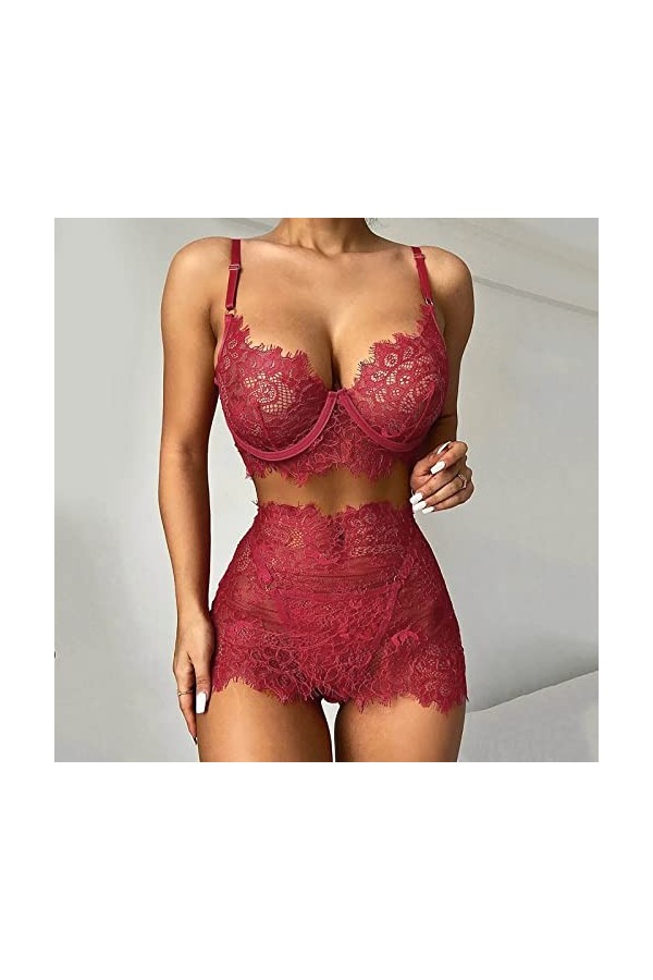 Ensemble Lingerie Feminine Sexy Sexy Erothique Ensemble Sexy Hot Harness Babydoll Sissy Érotique Mini Short Valentin Lingerie