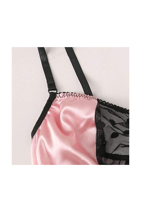 Ensemble Soutien Gorge et String Femme Erotique Vêtements De Nuit Dentelle Lingerie Sexy Ensemble Sexy sous-Vetements 2 Pièce