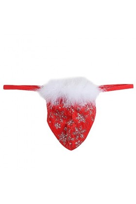 wjiNFDFG Shorts en Flanelle String Sexy Taille Basse Sexy Slip sous Vêtement Sexy Red, One Size 