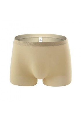 Junhasgood Hommes Transparent Mesh Quadrangle Pantalon Plat Pantalon Sexy Pantalon Culotte Lingerie Sexy Hot Ouverte a-Khaki