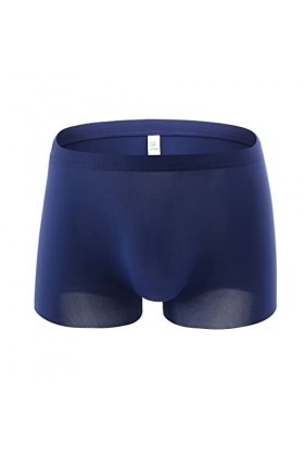 Junhasgood Hommes Transparent Mesh Quadrangle Pantalon Plat Pantalon Sexy Pantalon Culotte Lingerie Sexy Hot Ouverte a-Blue,