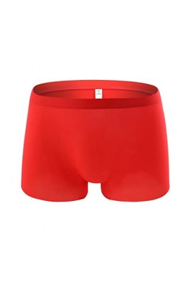 Junhasgood Hommes Transparent Mesh Quadrangle Pantalon Plat Pantalon Sexy Pantalon Culotte Lingerie Sexy Hot Ouverte a-Red, 