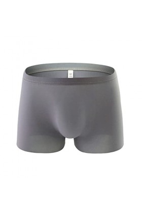 Junhasgood Hommes Transparent Mesh Quadrangle Pantalon Plat Pantalon Sexy Pantalon Culotte Lingerie Sexy Hot Ouverte a-Grey,