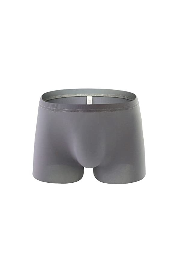 Junhasgood Hommes Transparent Mesh Quadrangle Pantalon Plat Pantalon Sexy Pantalon Culotte Lingerie Sexy Hot Ouverte a-Grey,