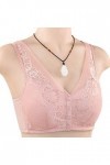 Soutien-gorge de sport pour femme - Fermeture avant - Dentelle - Grandes tailles - Soutien-gorge fonctionnel - Bralette - Gil