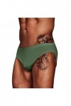 Culotte sexy Knickers - Respirant - Sous-vêtement pour homme - Coupe - Sous-vêtements pour homme, Vert armée., L