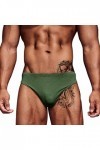 Culotte sexy Knickers - Respirant - Sous-vêtement pour homme - Coupe - Sous-vêtements pour homme, Vert armée., L